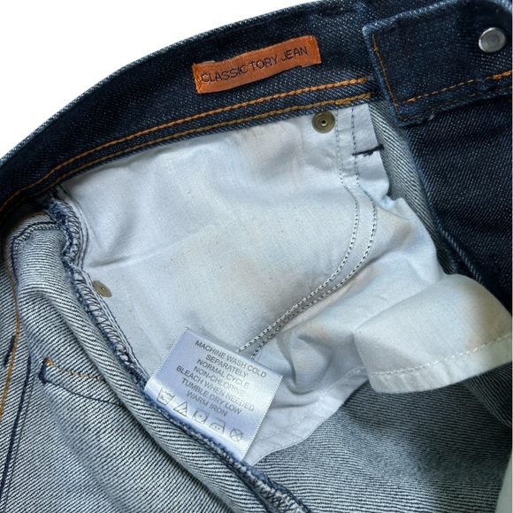 Tory Burch Classic Tory Jeans – Size 28, Dark Blue Denim - Picture 8 of 9